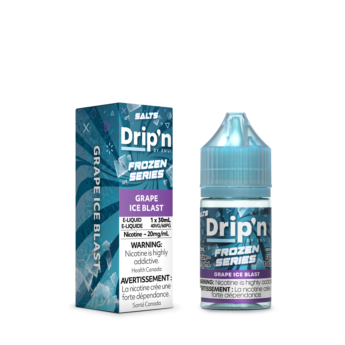 Drip'n by Envi Frozen E-Liquid - Grape Ice Blast