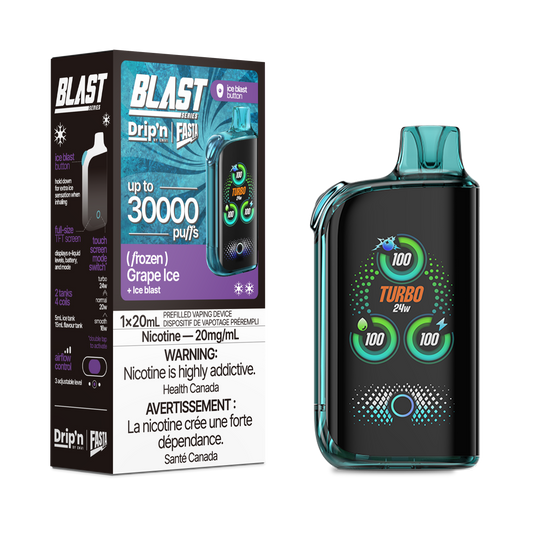 Drip'n by Envi x Fasta Blast 30K Disposable - Grape Ice