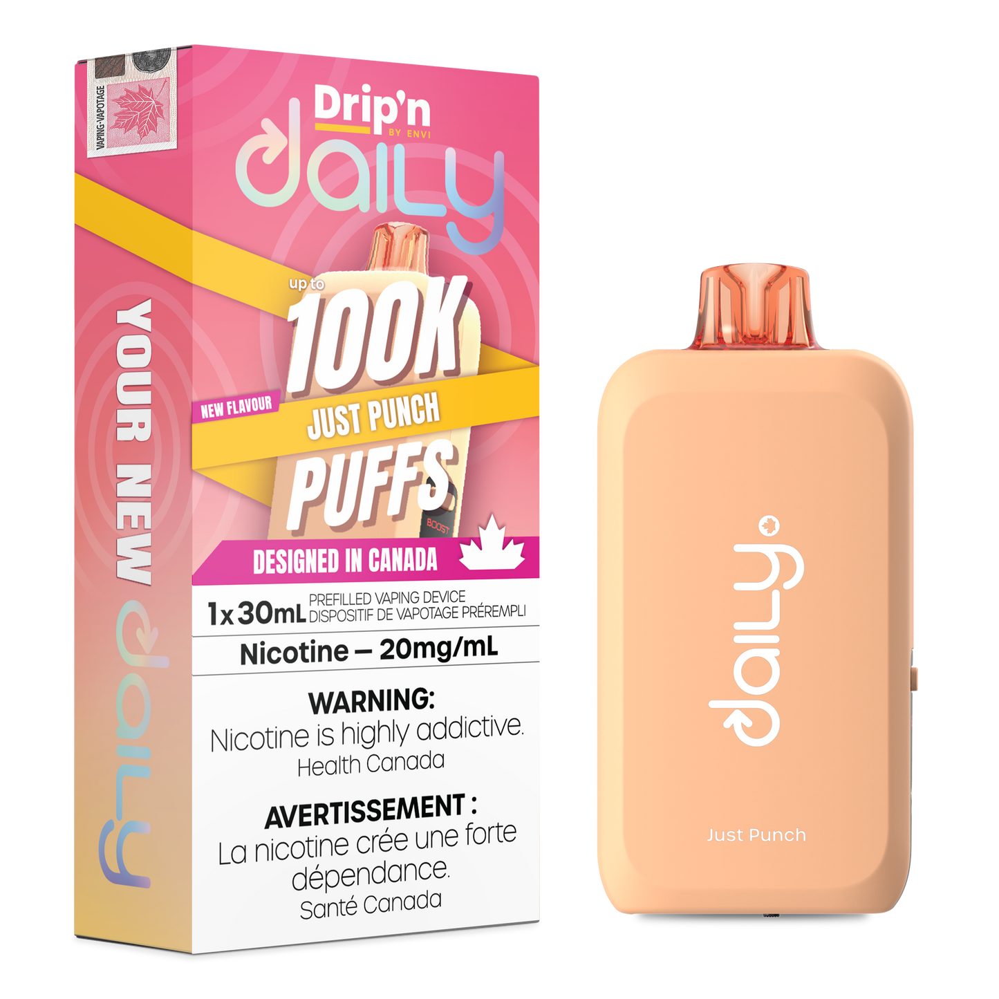 Drip'n Daily by Envi – Just Punch | 100K Puffs | 30mL