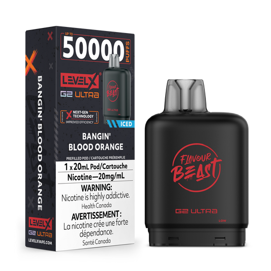 BANGIN’ BLOOD ORANGE- LEVEL X G2 ULTRA 50K POD