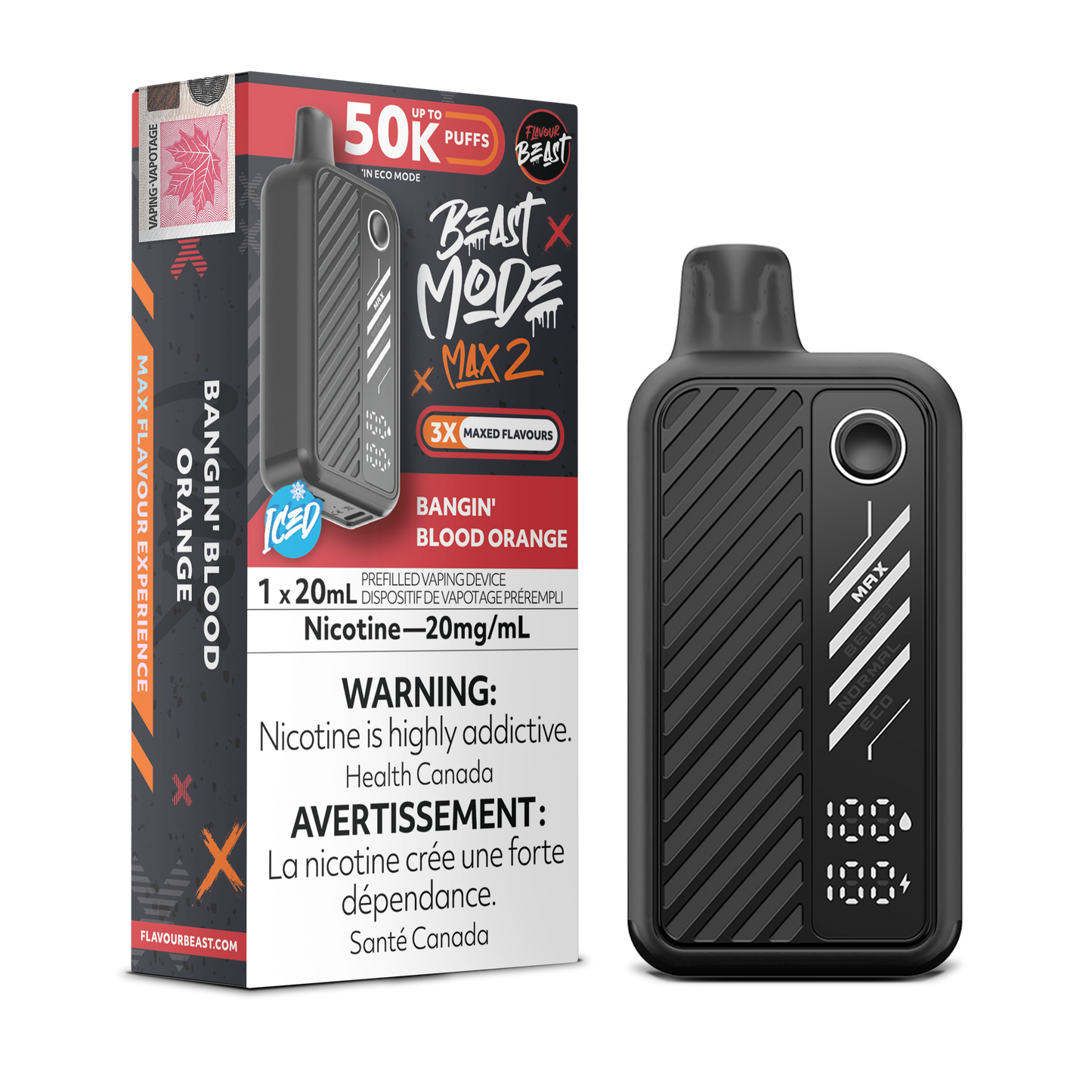 BANGIN’ BLOOD ORANGE - FLAVOUR BEAST BEAST MODE MAX 2 50K
