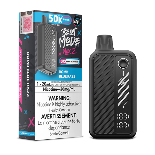BOMB BLUE RAZZ - FLAVOUR BEAST BEAST MODE MAX 2 50K