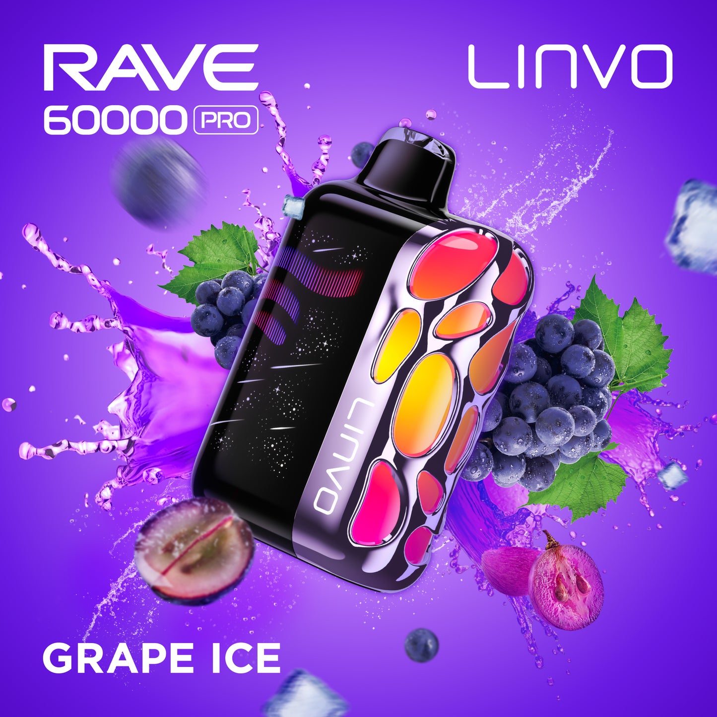 GRAPE ICE - LINVO RAVE 60k PRO