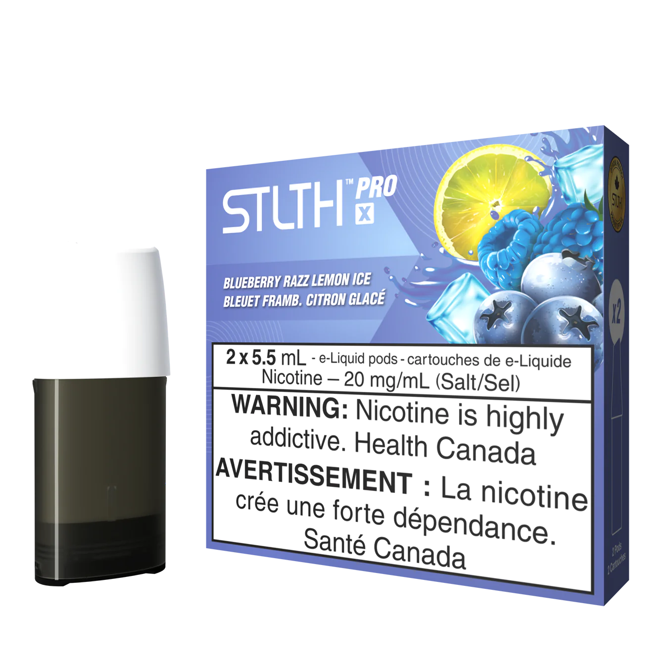 BLUEBERRY RAZZ LEMON ICE - STLTH PRO X POD