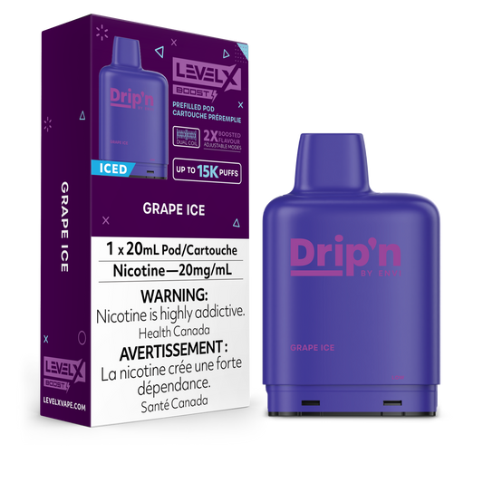Level X Drip'n Boost Vape Pod - Grape Ice