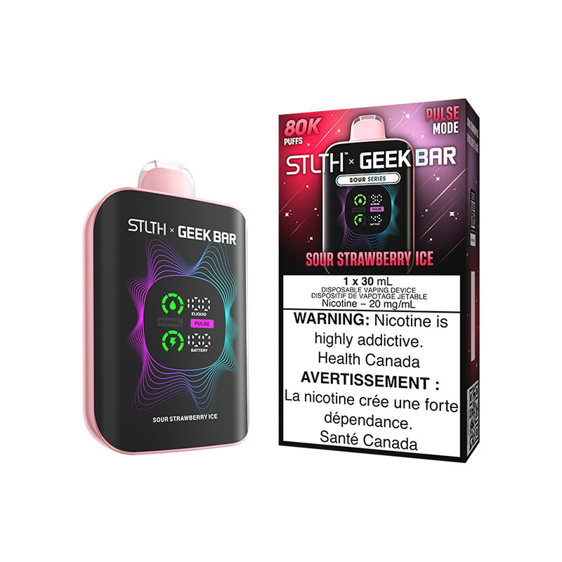 STLTH X GEEK BAR Disposable - Sour Strawberry Ice 20mg 30mL