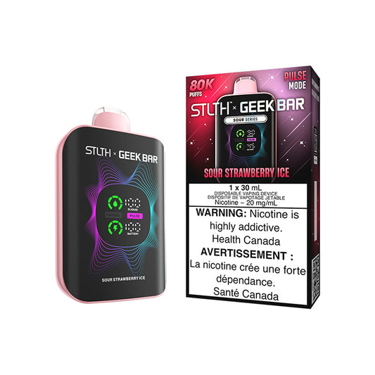 STLTH X GEEK BAR Disposable - Sour Strawberry Ice 20mg 30mL
