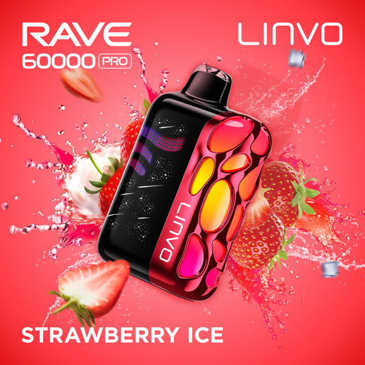 STRAWBERRY ICE- LINVO RAVE 60K PRO