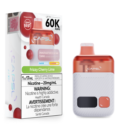CAPSL 60K Frizzy Cherry Lime Disposable Vape - 60000 Puffs