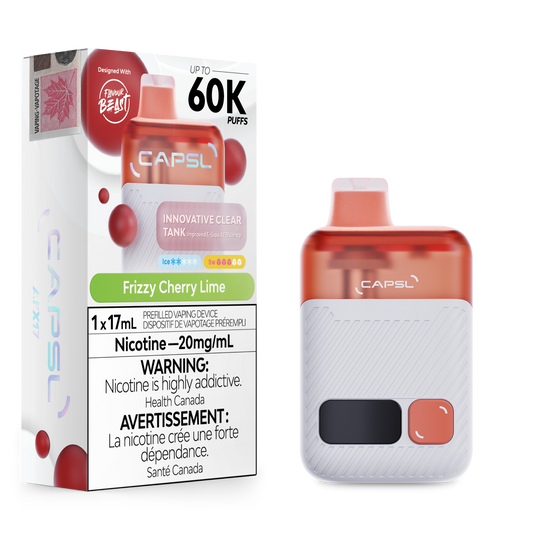 CAPSL 60K Frizzy Cherry Lime Disposable Vape - 60000 Puffs