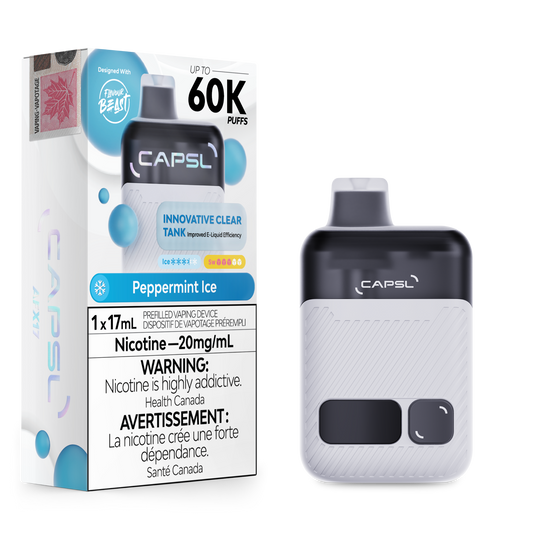 CAPSL 60K Peppermint Ice Disposable Vape - 60000 Puffs
