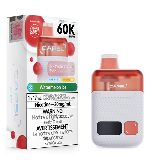 CAPSL 60K Watermelon Ice Disposable Vape - 60000 Puffs