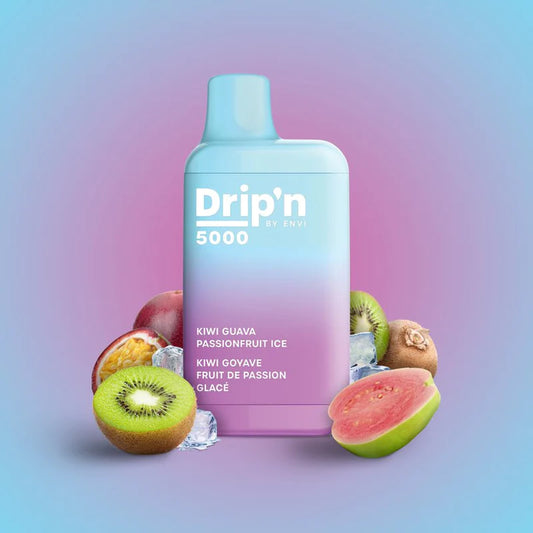 Drip'n By Envi 5000 Kiwi Guava Passionfruit Disposable Vape