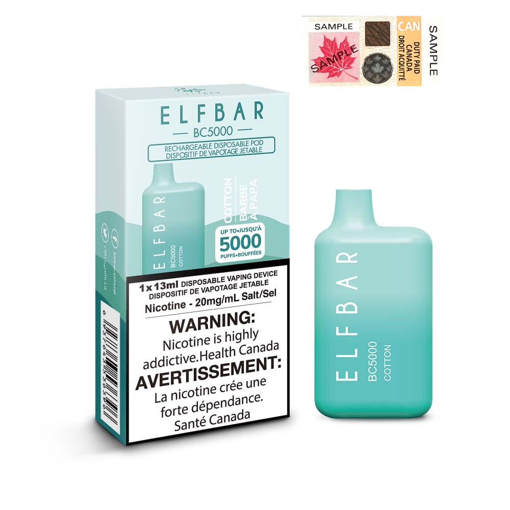 ELF BAR BC5000 Cotton  Disposable Vape - Elfbar Rechargeable