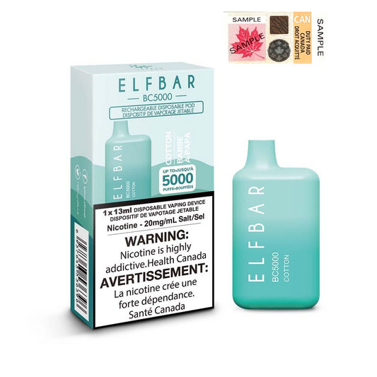 ELF BAR BC5000 Cotton  Disposable Vape - Elfbar Rechargeable